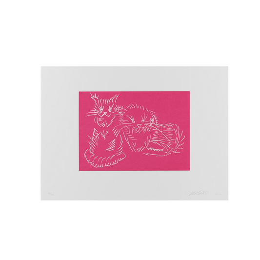 Ai Weiwei Cats (Pink) Lithographie LYNART STORE