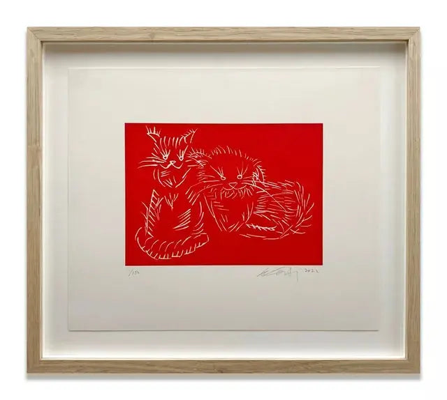 Ai Weiwei Cats (Red) LYNART STORE