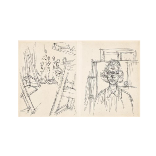 Alberto GIACOMETTI - Studio with Annette, from La Double Vue (1964) 