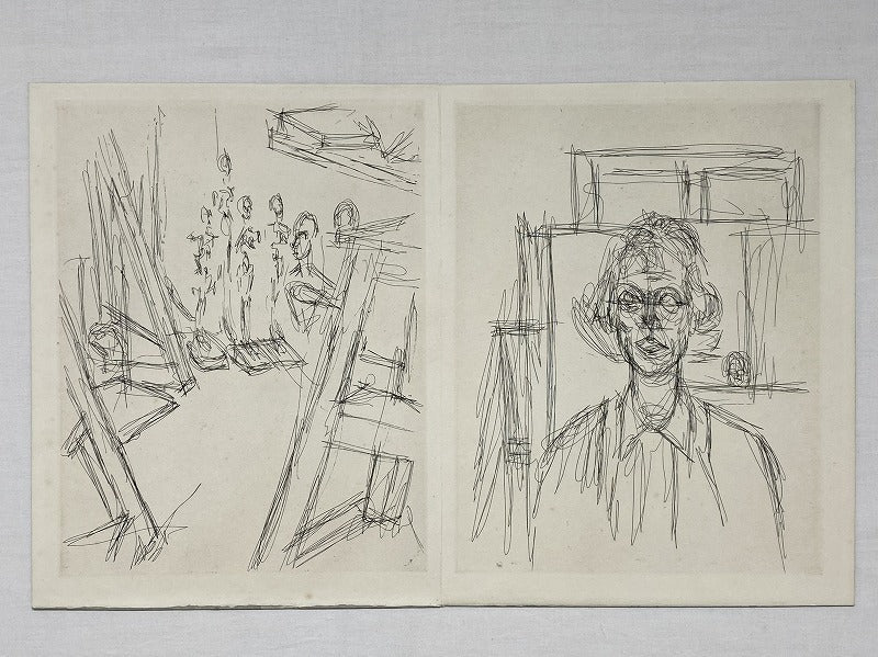 Alberto GIACOMETTI - Studio with Annette, from La Double Vue (1964) LYNART STORE