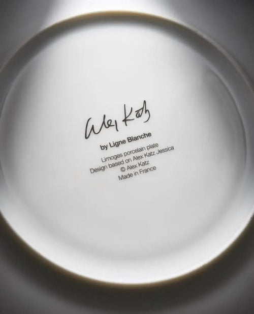Alex Katz, Assiette en porcelaine, Jessica LYNART STORE