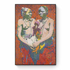 Aliougne Diagne - Jeunes Peulhes Sénégalaises, 2019 - Screenprint