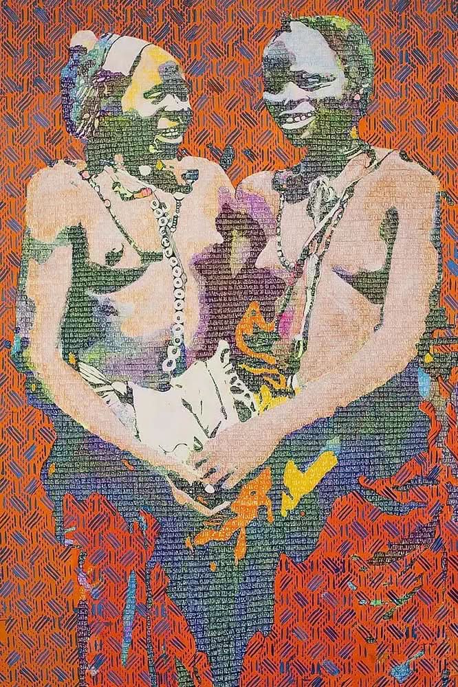 Aliougne Diagne - Jeunes Peulhes Sénégalaises, 2019, Lithographie LYNART STORE