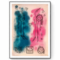 André Saraiva , Mr. A & Miss A (Uncut Love Edition) 2020 - Screen print, signed and numbered
