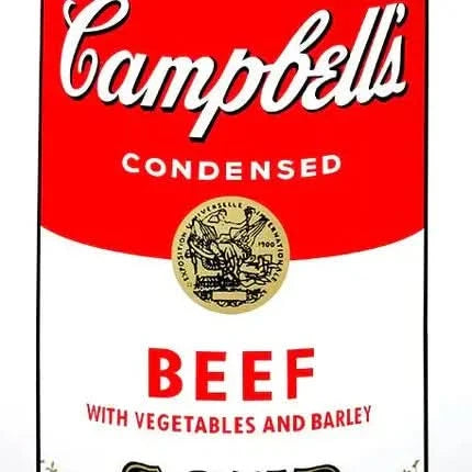 Andy Warhol - Campbell's Soup Can - Beef - Sérigraphie Officielle L.Y.N.A.R.T Store