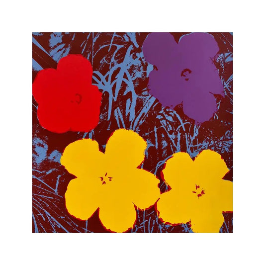 Andy Warhol - Flowers VIII - 1980 - Sérigraphie Officielle L.Y.N.A.R.T Store