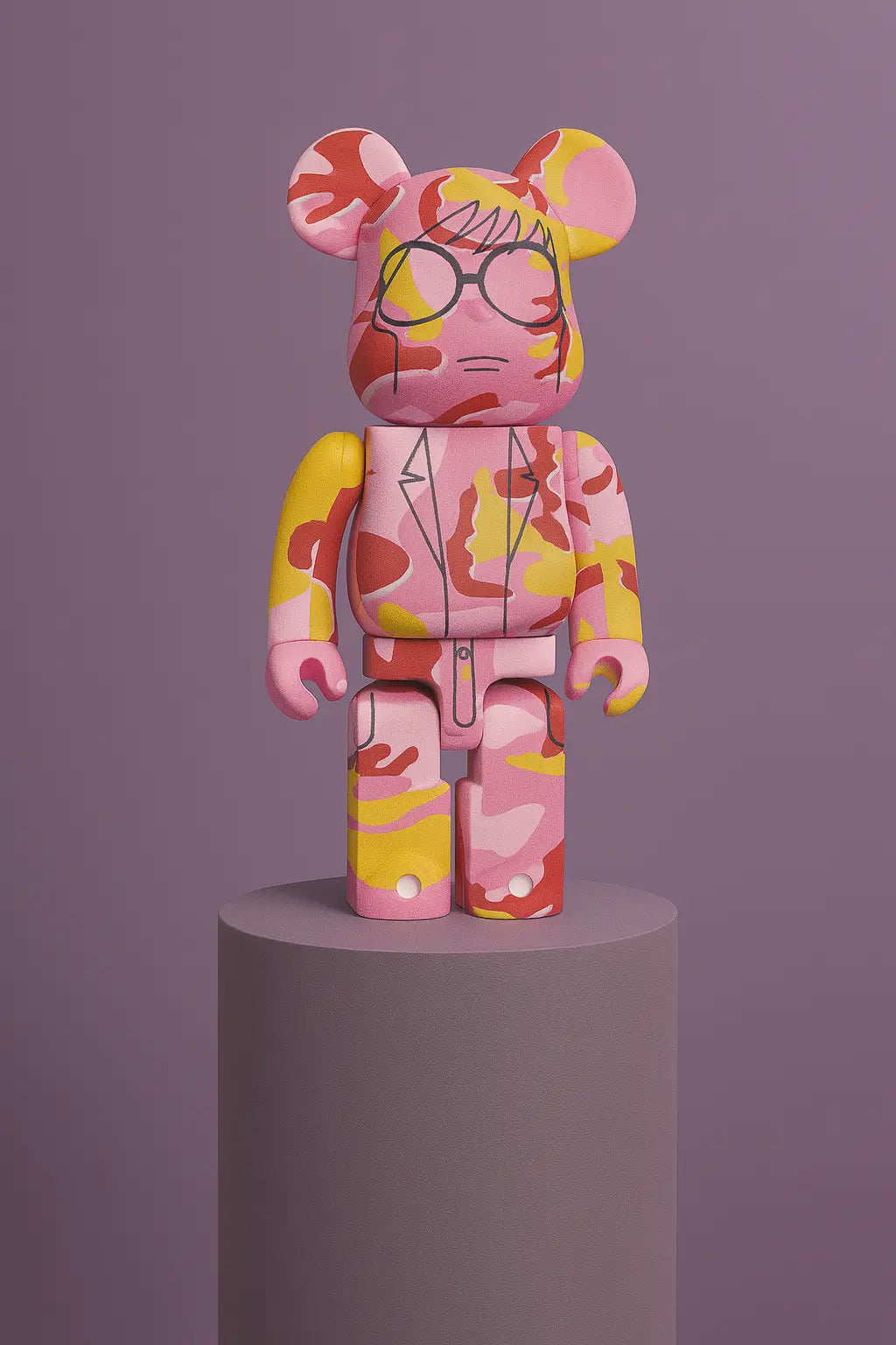 Andy Warhol, Be@rbrick Andy Warhol, Pink Camo 1000% L.Y.N.A.R.T Store