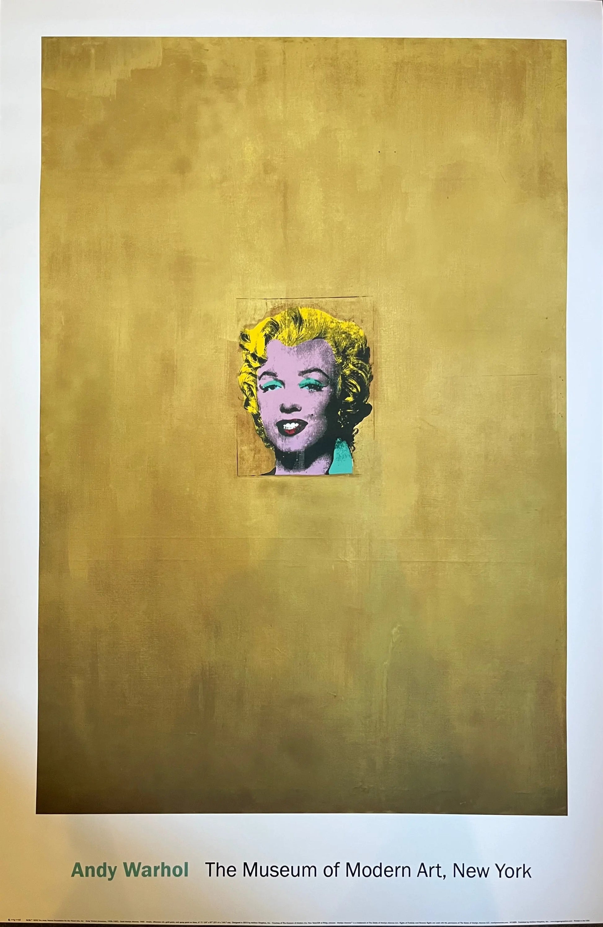 Andy Warhol, Gold Marilyn Monroe, 1962, Lithographie Offset LYNART STORE