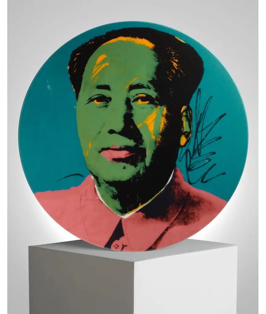 Andy Warhol, Porcelaine Plate, Mao Veste Rose LYNART STORE