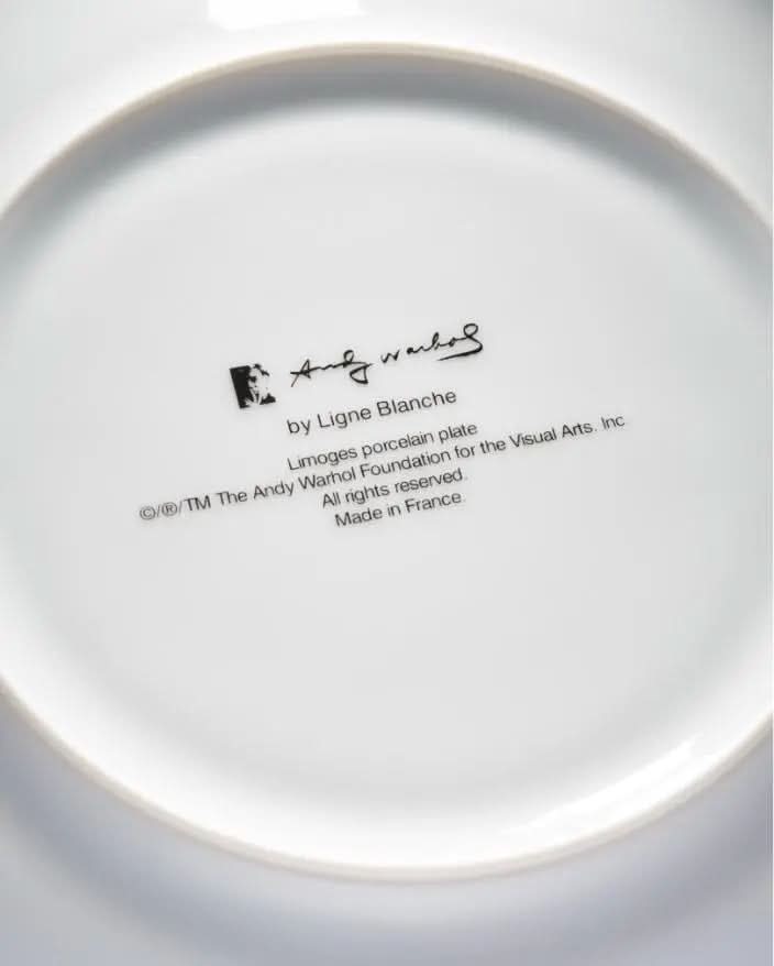 Andy Warhol, Porcelaine Plate, Mao Veste Rose LYNART STORE