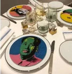 Andy Warhol, Porcelaine Plate, Mao Veste Rose LYNART STORE