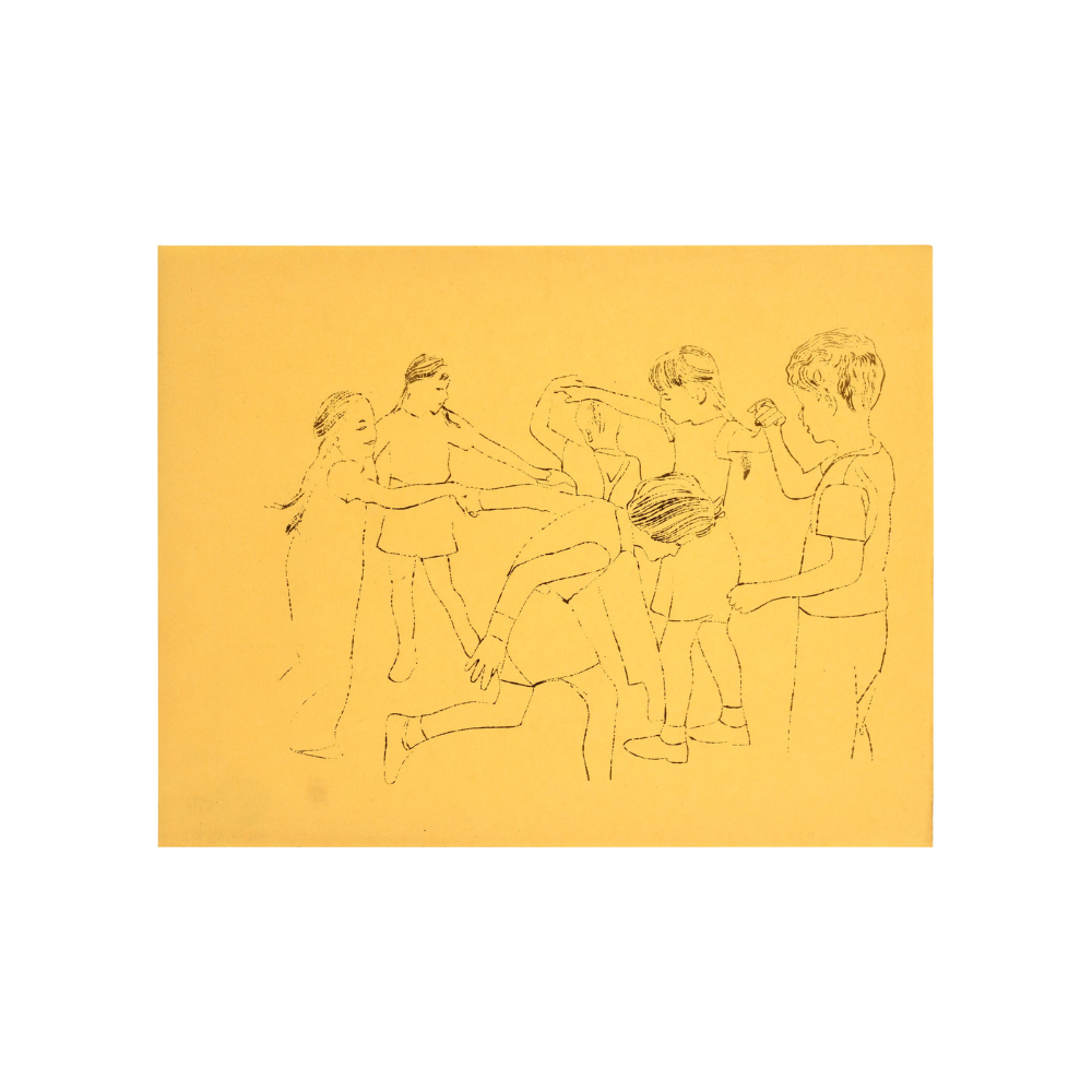 Andy Warhol – Children Playing Ring Around the Rosie (Happy December) 1954