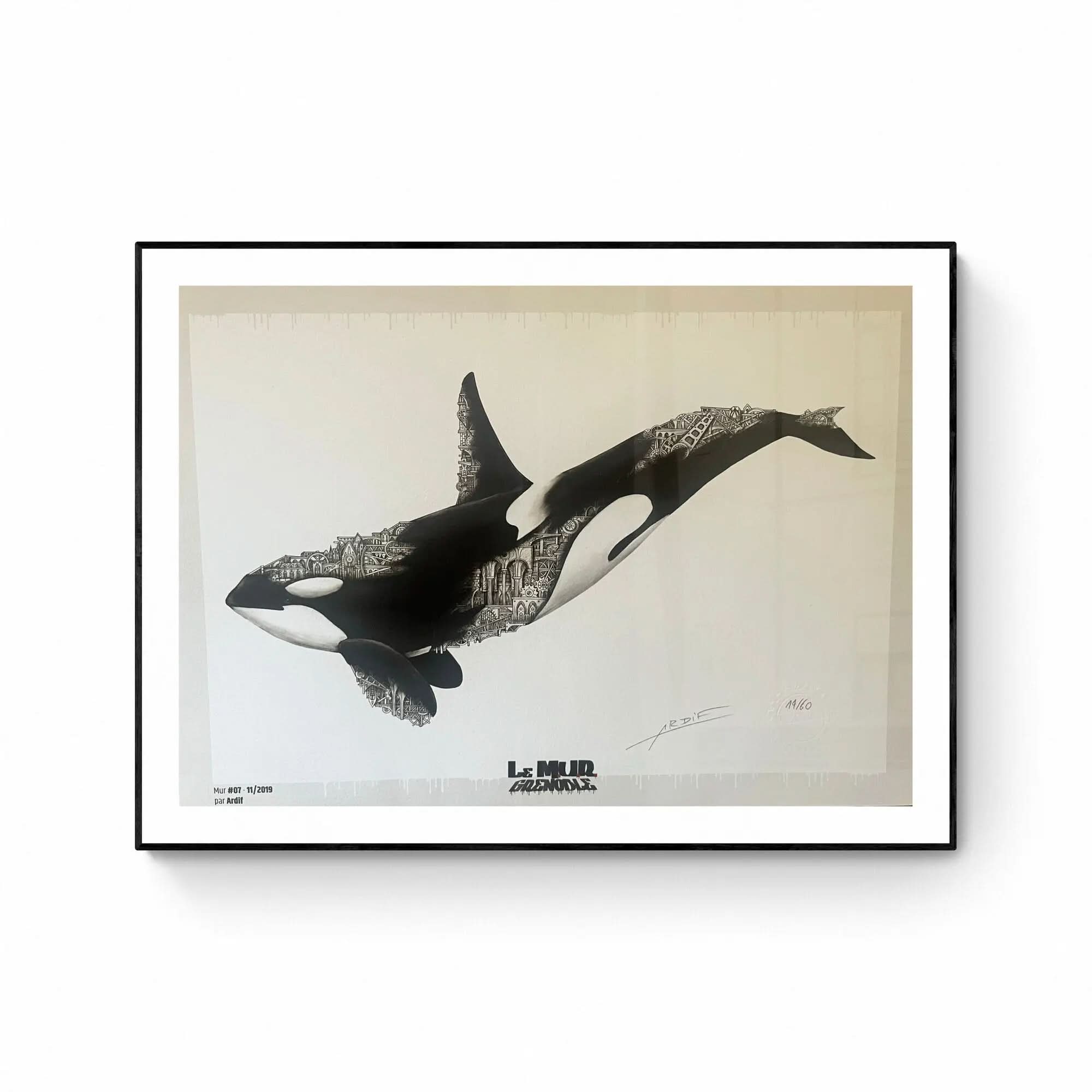 Ardif - Le Mur Grenoble SCREEN PRINT - Screen print, hand-signed, numbered and stamped by the artist
