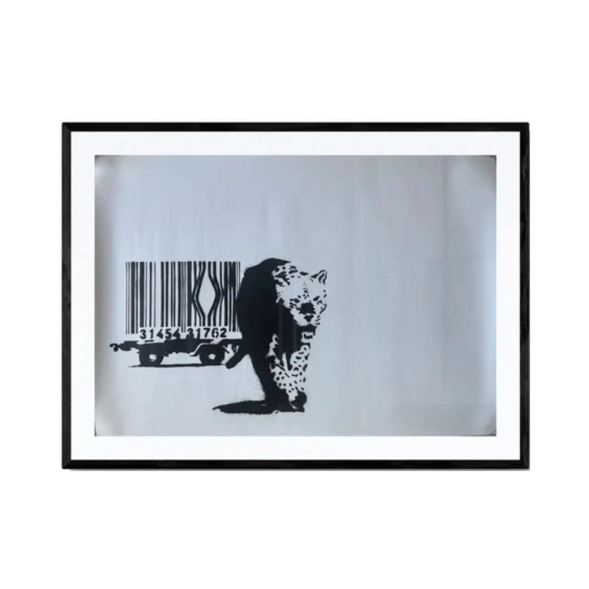 Banksy – Barcode Leopard | Official Exhibition Poster – LYNART STORE Banksy – Barcode Leopard | Official Exhibition Poster – LYNART STORE