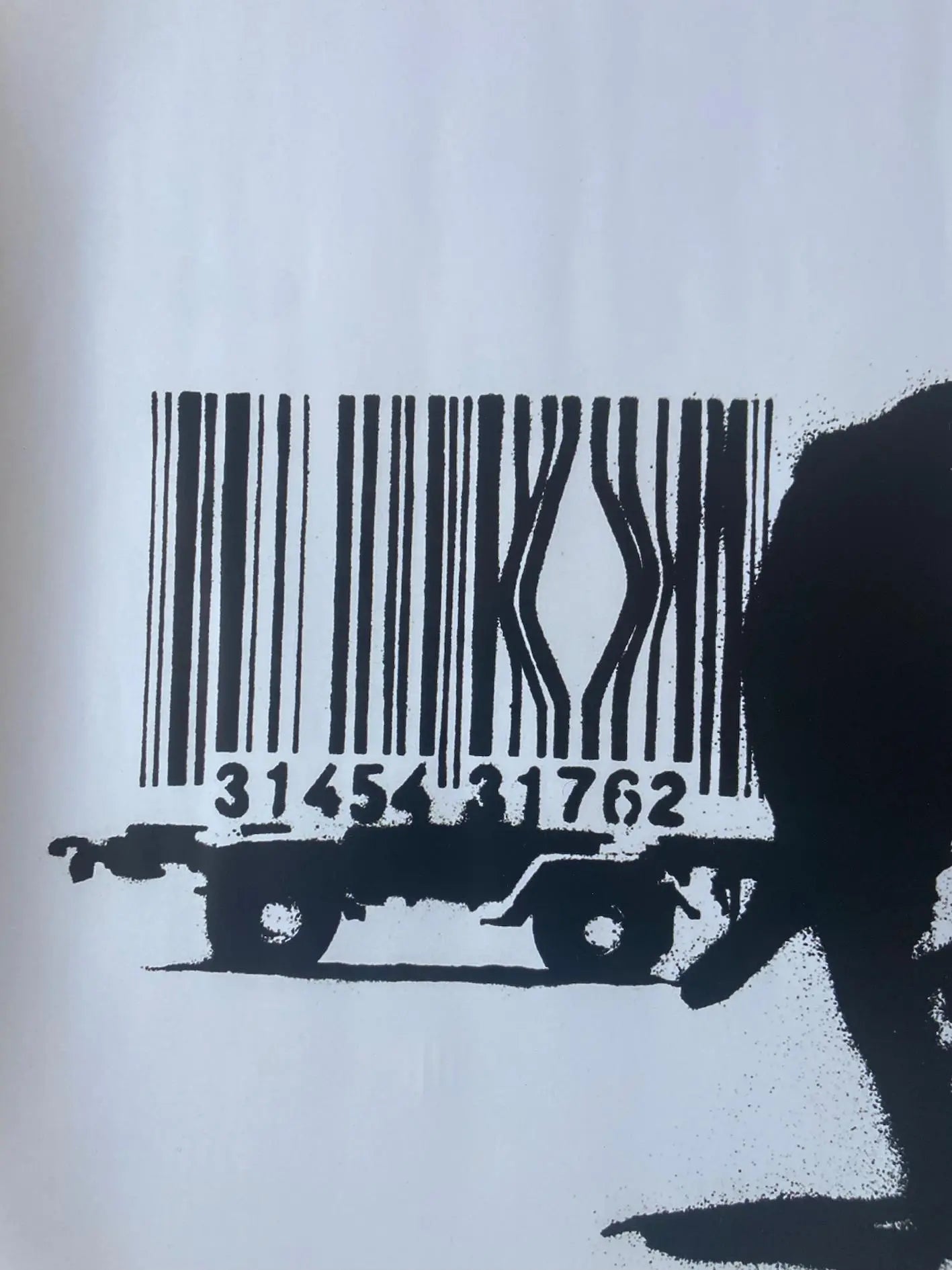 BANKSY - Barcode Leopard - Official Poster of the exhibition Paris "The World of Banksy" L.Y.N.A.R.T Store