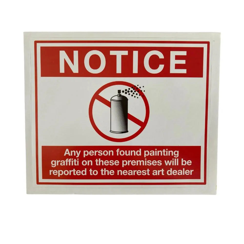 BANKSY - Film Notice Sticker LYNART STORE