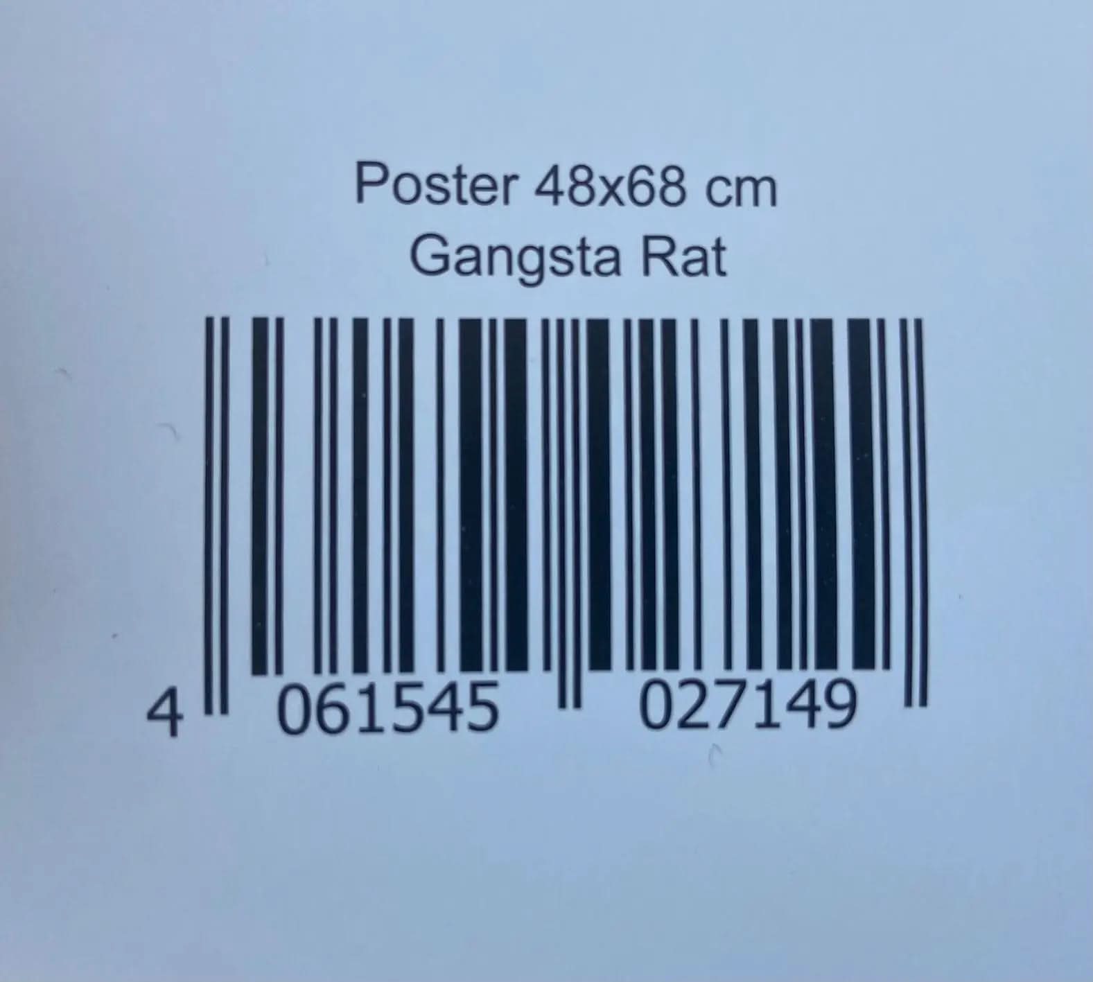 BANKSY - Gangsta Rat  - Official Poster of the exhibition Paris "The World of Banksy" L.Y.N.A.R.T Store