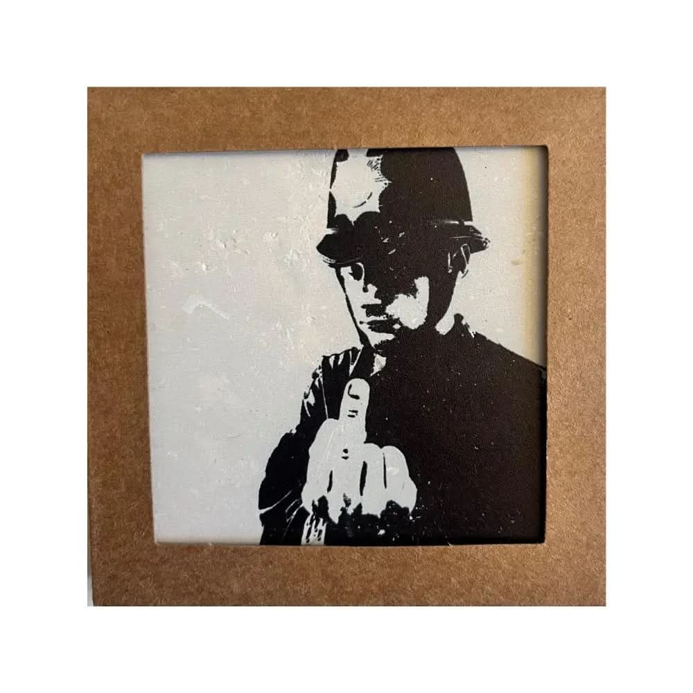 BANKSY * Rude Copper* Sérigraphie sur pierre Edition Limitée 