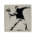 BANKSY *Flower Thrower* Sérigraphie sur pierre Edition Limitée LYNART Store
