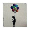 BANKSY *Flying Balloon Girl* - Screenprint on stone with authentic colorization process