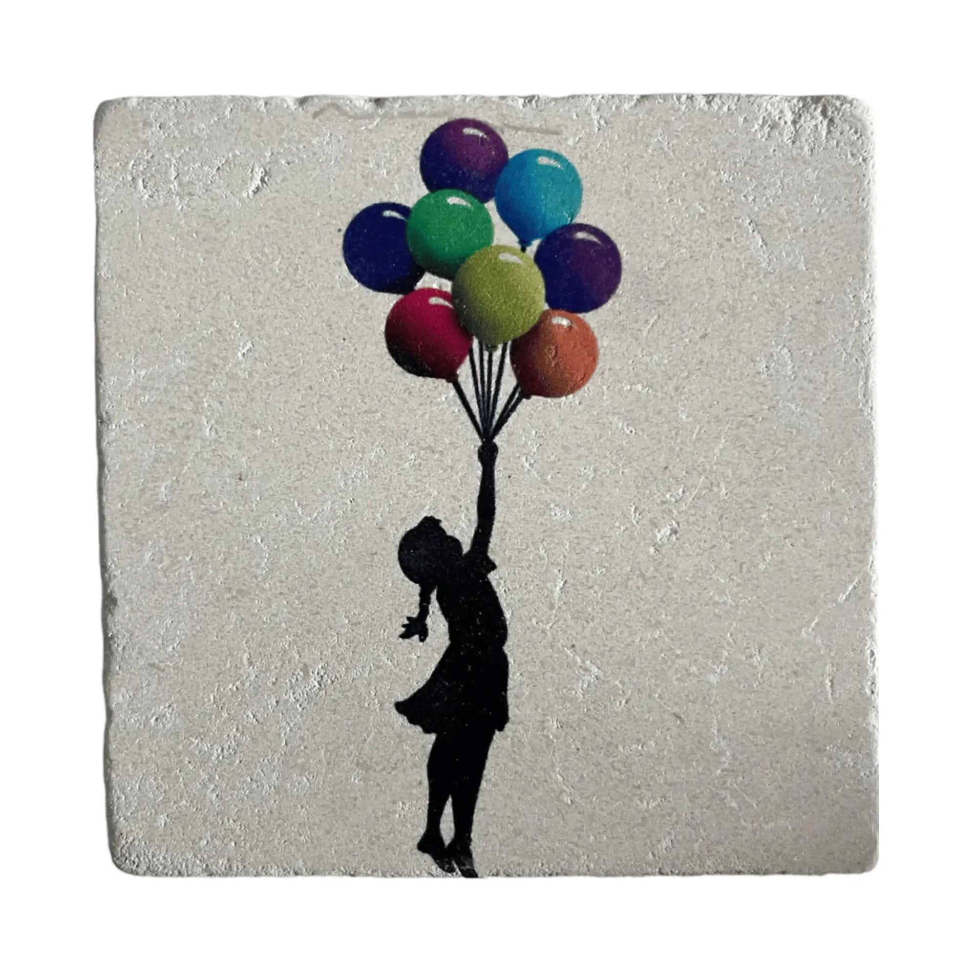 BANKSY *Flying Balloon Girl* Sérigraphie sur pierre Edition Limitée LYNART Store