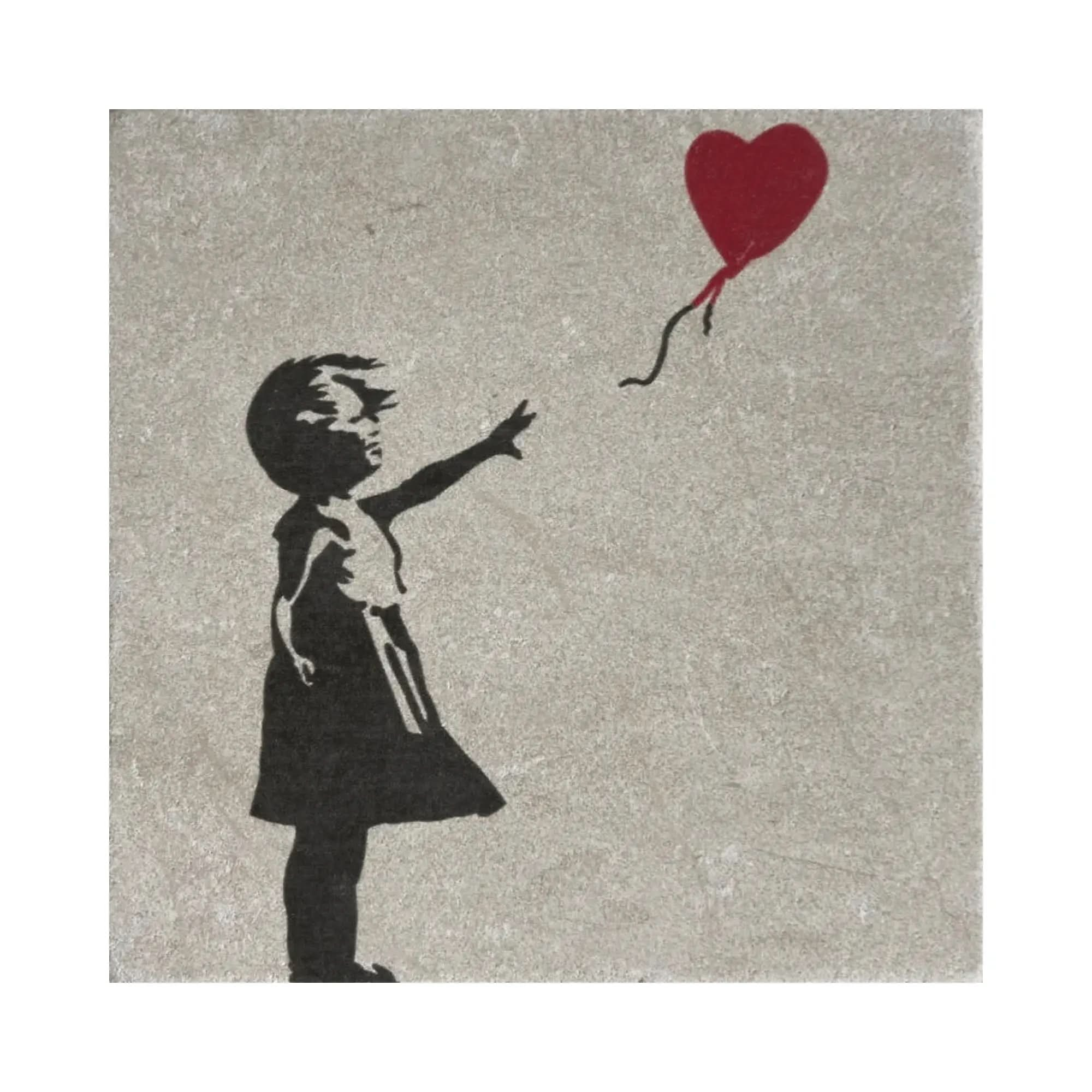 BANKSY *Girl with Balloon* Sérigraphie sur pierre Edition Limitée LYNART Store