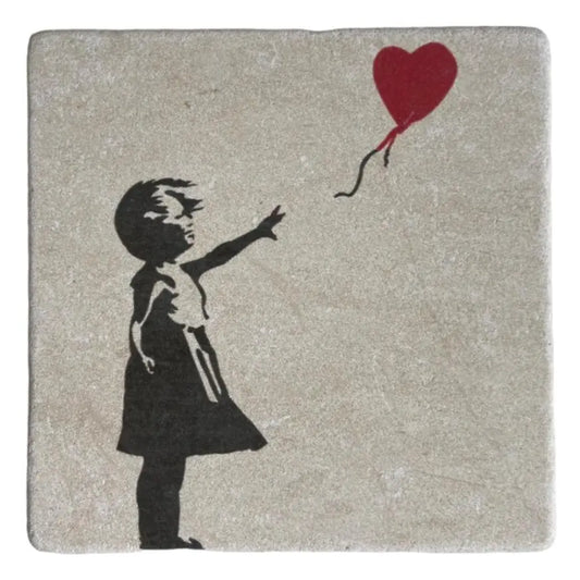 BANKSY *Girl with Balloon* Sérigraphie sur pierre Edition Limitée LYNART Store