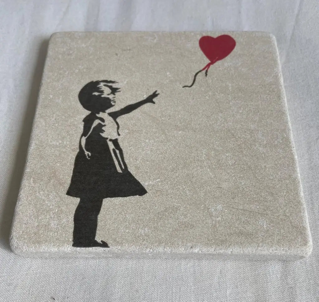 BANKSY *Girl with Balloon* Sérigraphie sur pierre Edition Limitée LYNART Store