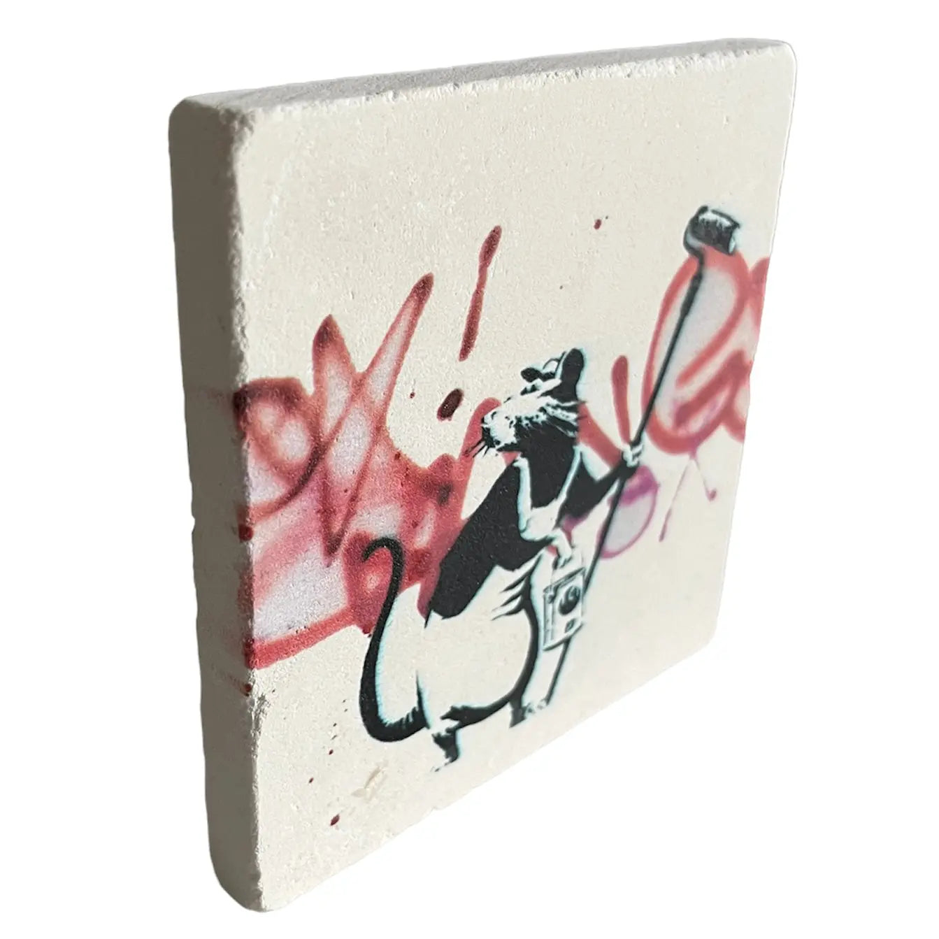 BANKSY *Painting Rat* Sérigraphie sur pierre Edition Limitée LYNART Store