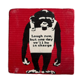 BANKSY, Laugh Now - Screenprint on stone with authentic colorization process
