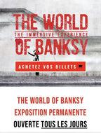 BANKSY - Headshot Butterflies - Official Poster of the exhibition Paris "The World of Banksy" L.Y.N.A.R.T Store
