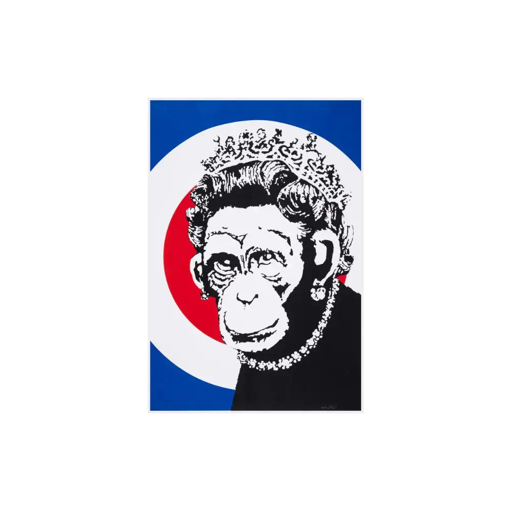 BANKSY, Monkey Queen Signed (2004) - screenprint