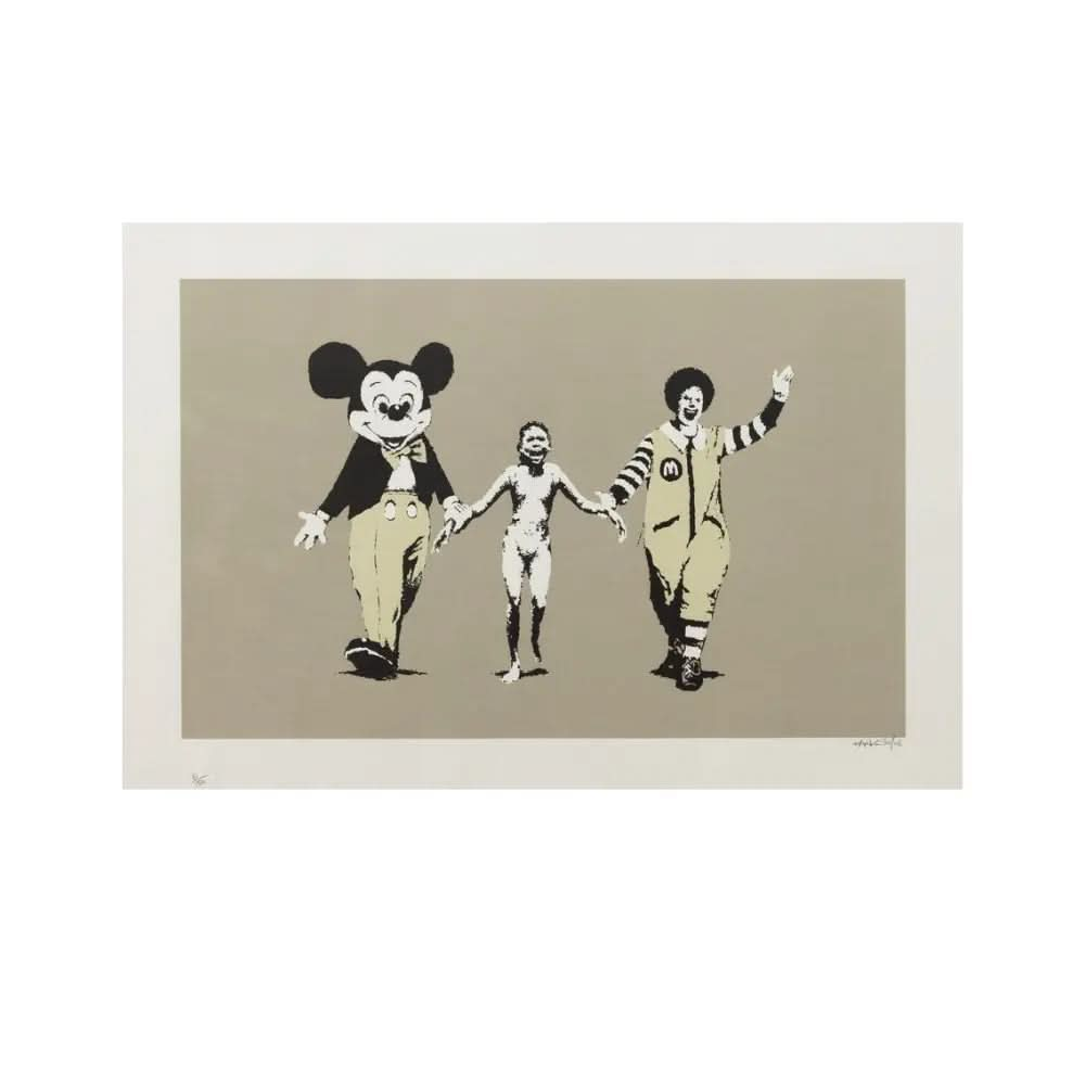 BANKSY, Napalm (Signed) - Colour screenprint