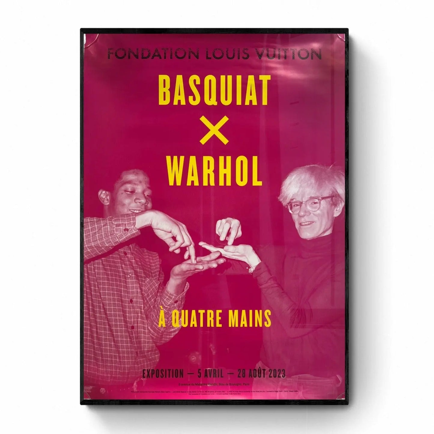 BASQUIAT x WARHOL - ORIGINAL EXHIBITION POSTER - FONDATION VUITTON PARIS - 2023 LYNART STORE