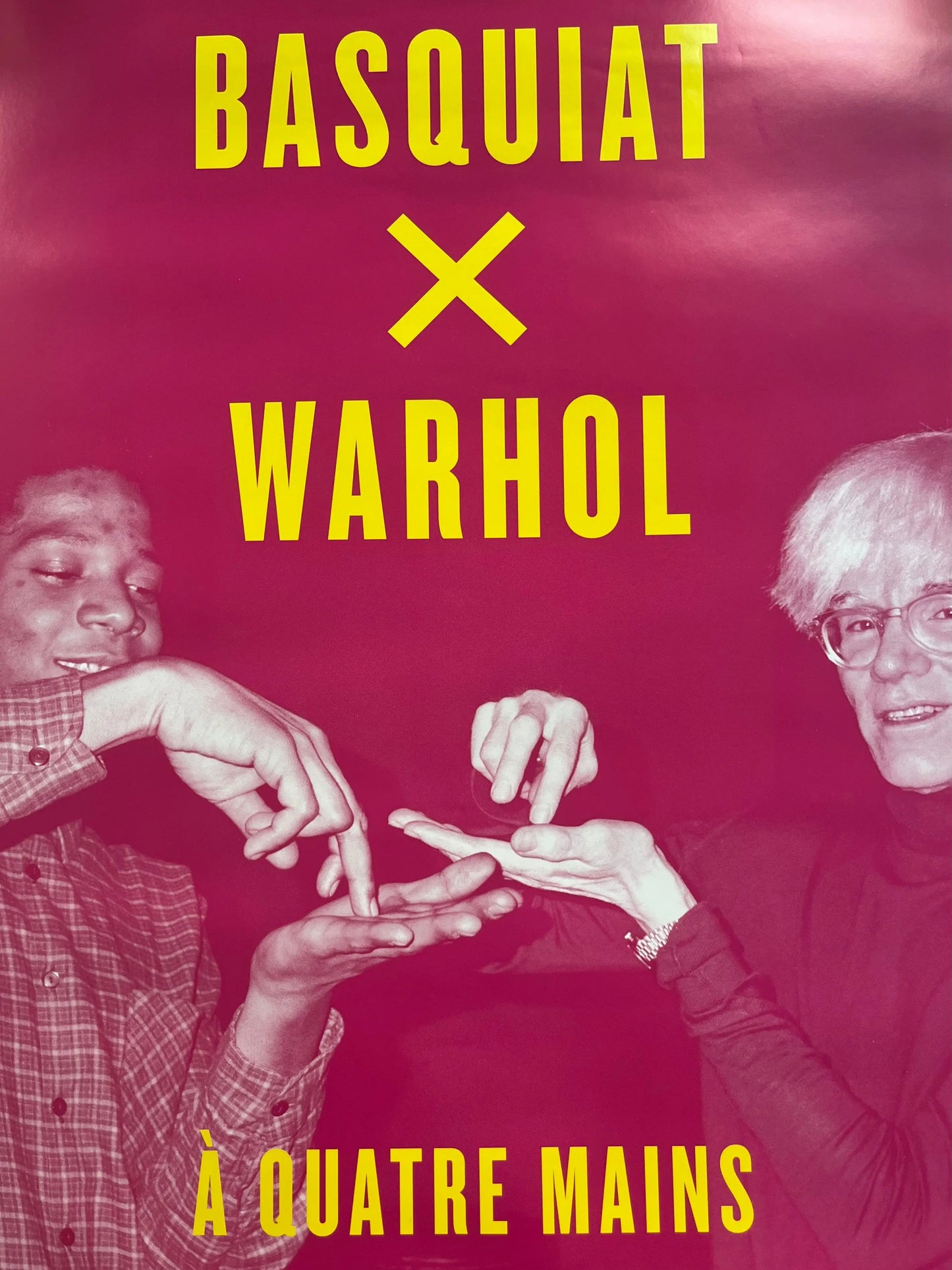 BASQUIAT x WARHOL - ORIGINAL EXHIBITION POSTER - FONDATION VUITTON PARIS - 2023 LYNART STORE