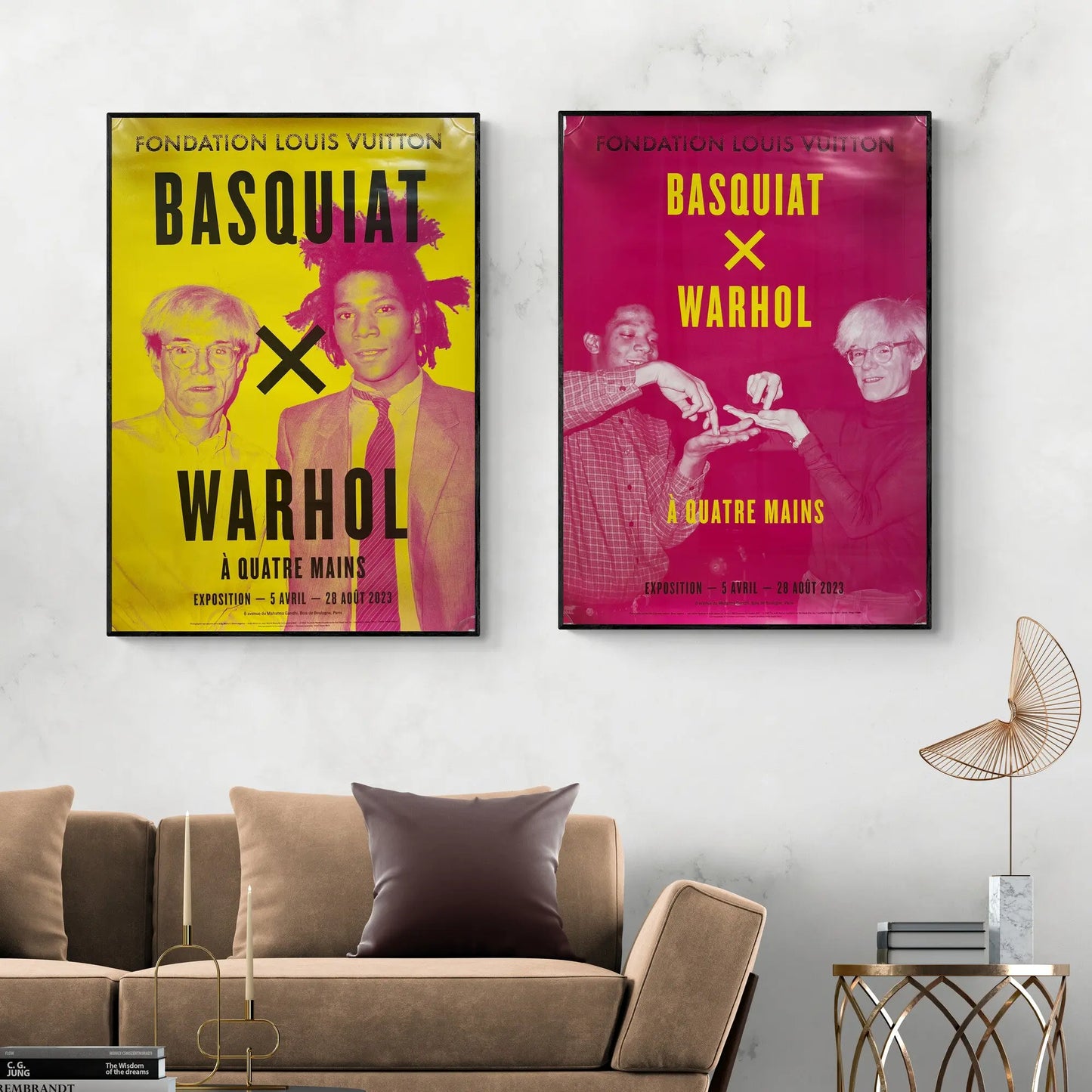 BASQUIAT x WARHOL - ORIGINAL EXHIBITION POSTER - FONDATION VUITTON PARIS - 2023 LYNART STORE