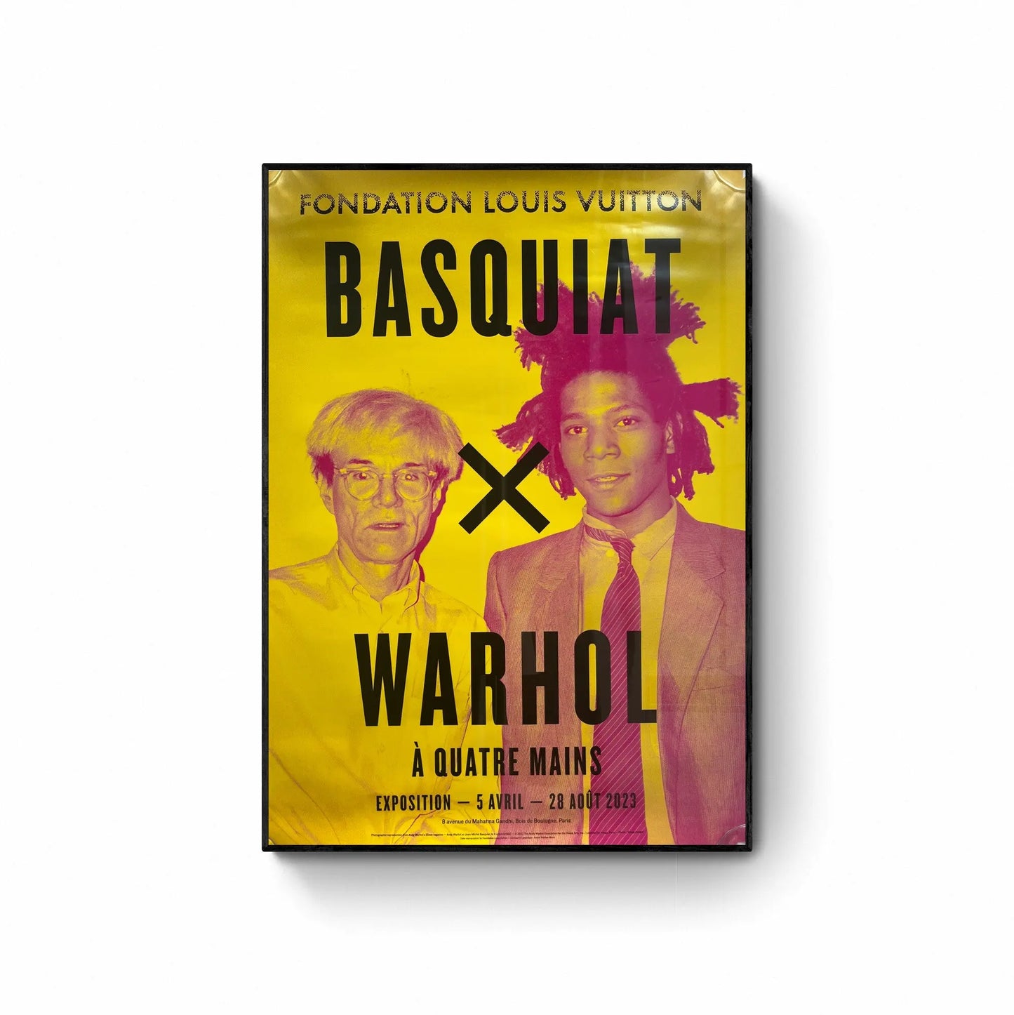 BASQUIAT x WARHOL - ORIGINAL SET OF EXHIBITION POSTERS - FONDATION VUITTON PARIS - 2023 LYNART STORE