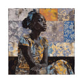 Babacar Sow, La Patience au soleil, 2024 - Color screenprint on Canson paper with diamond dust