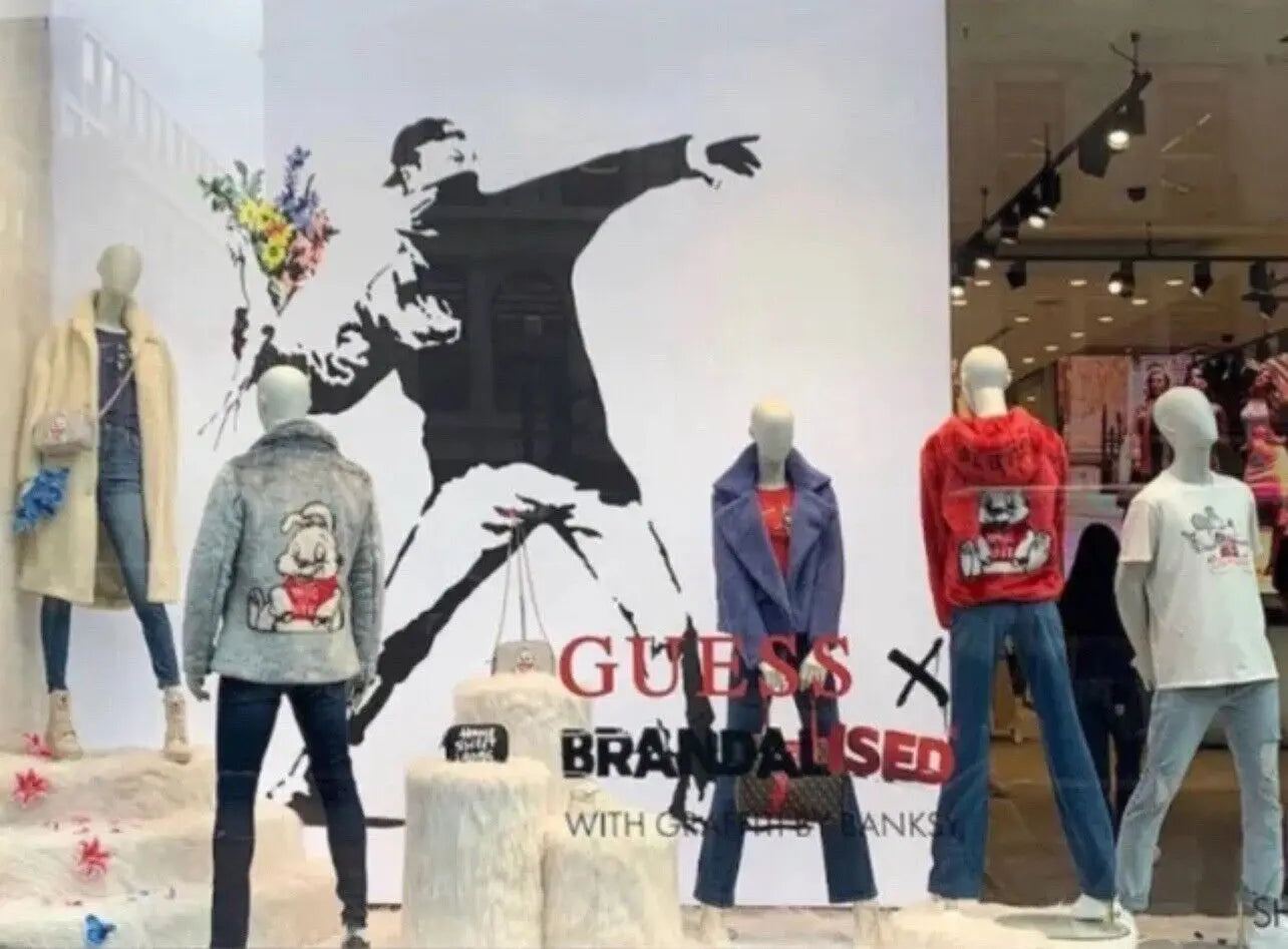 ISETAN×BRANDALISED presents”BANKSY’S Banksy x Guess (Brandalised) 2022 - Shoulder / tote bag – LYNART STORE