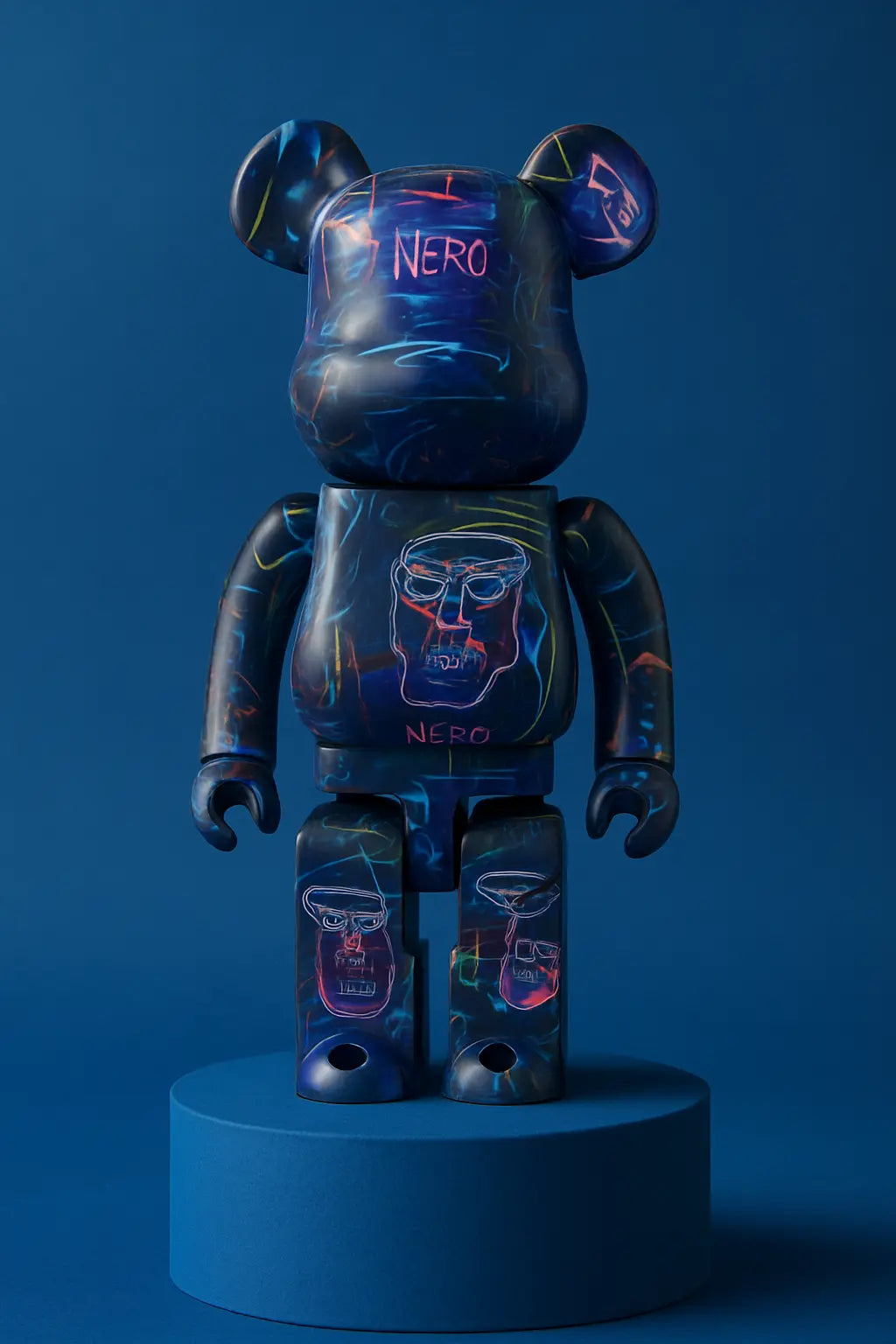 Be@rbrick x Jean Michel Basquiat, 1000% blue, 2021 L.Y.N.A.R.T Store