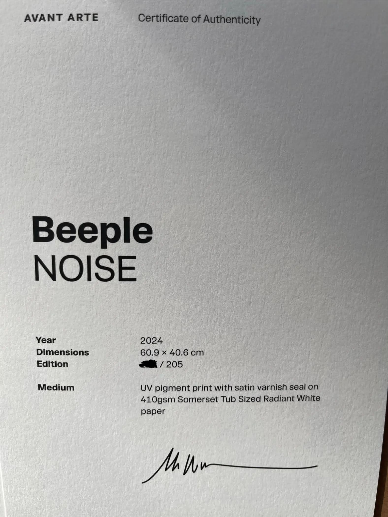 Beeple - Noise (2024) LYNART STORE