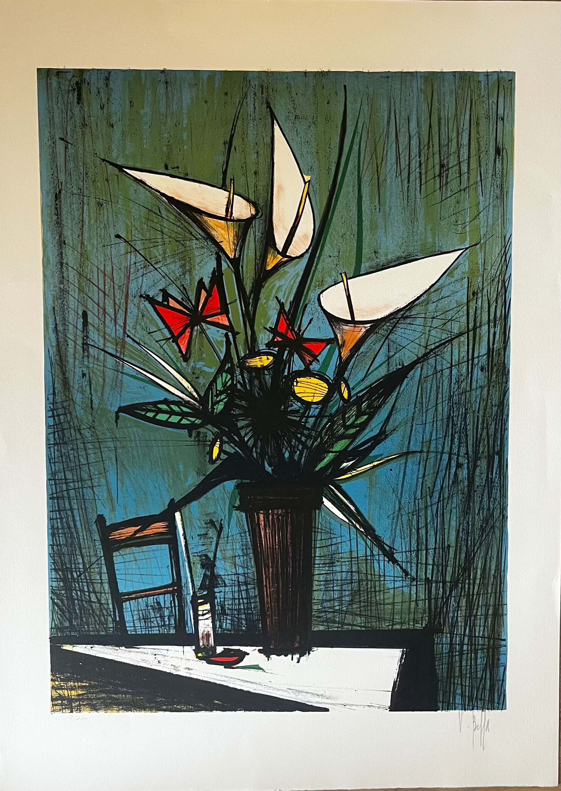 Bernard Buffet - Flowers - LYNART STORE Bernard Buffet - Flowers - LYNART STORE