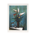 Bernard Buffet, Flowers - Original lithograph