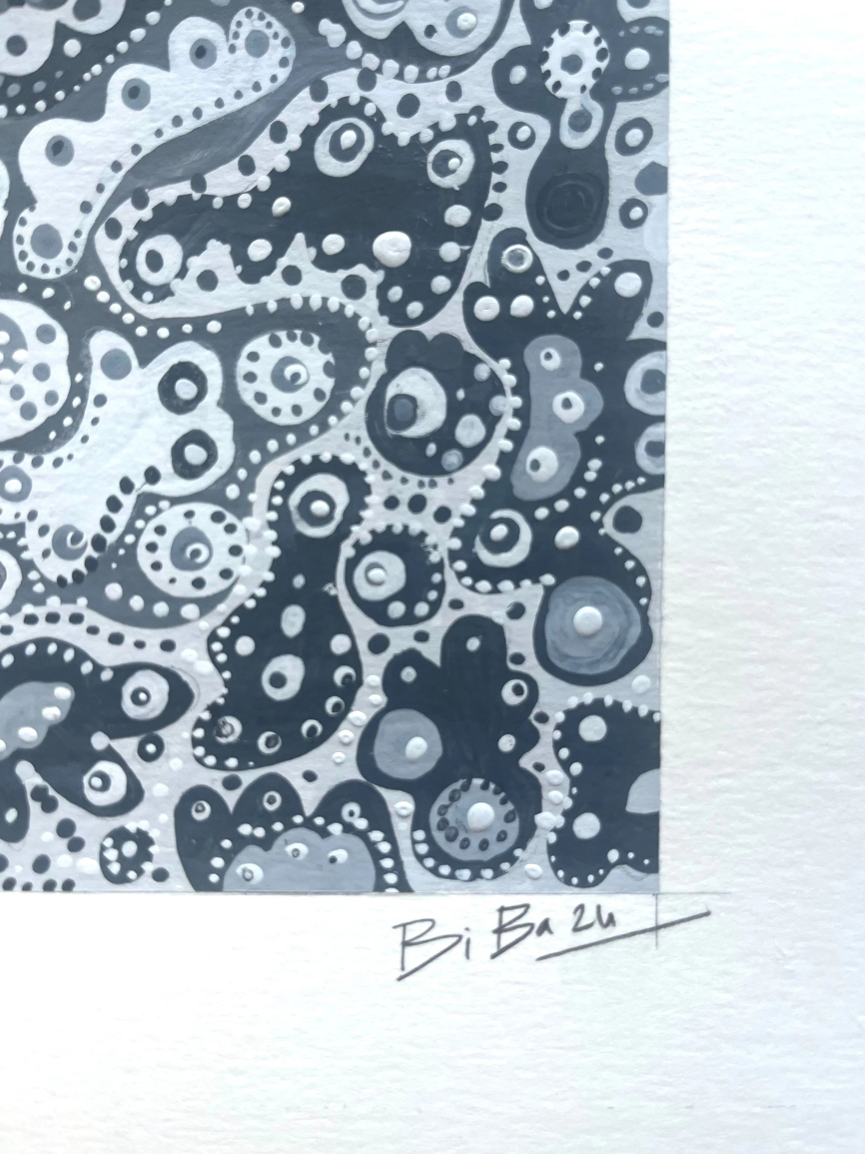Biba, Invisible World III, Dessin sur papier d'art LYNART STORE