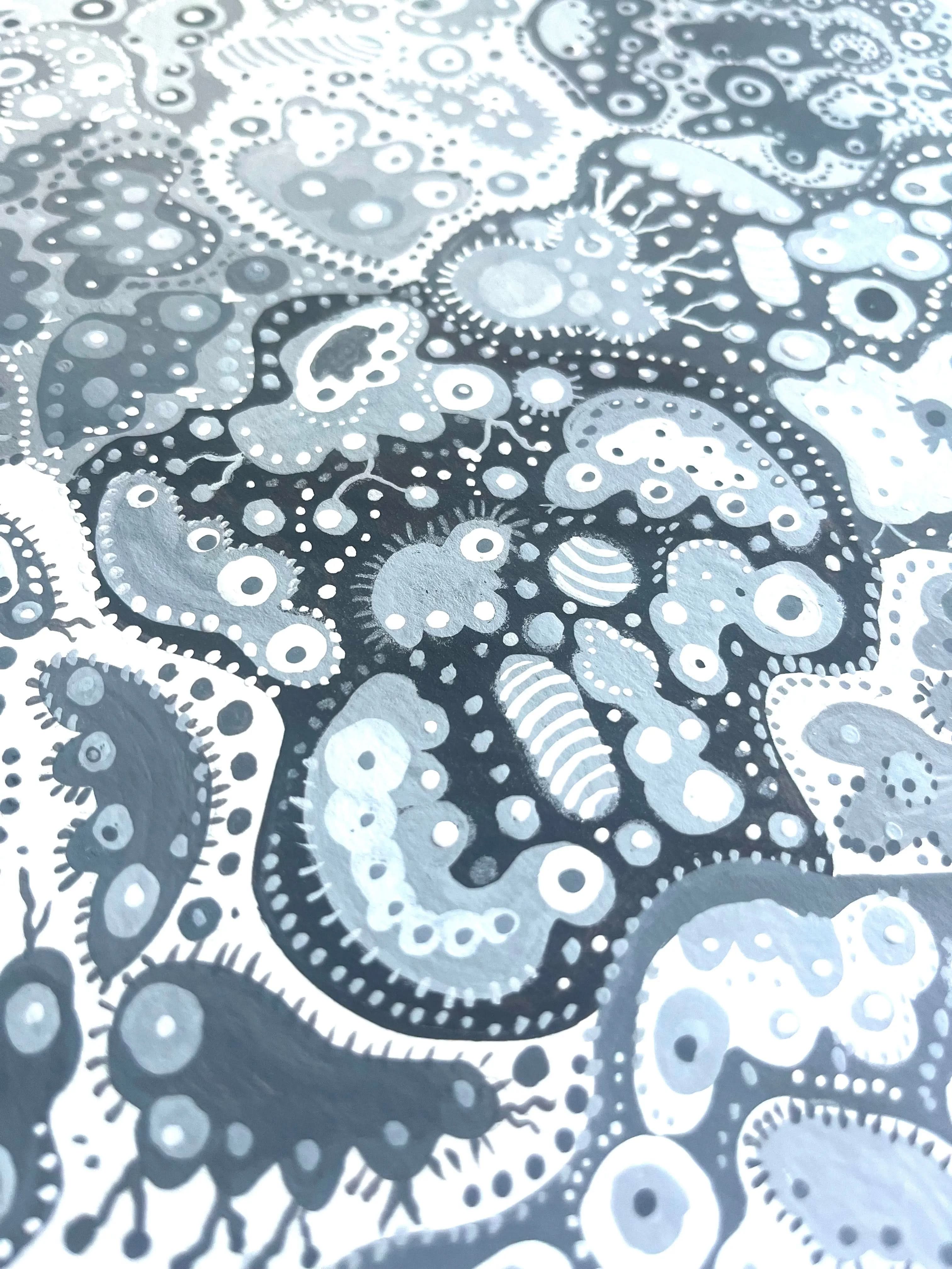 Biba, Invisible World III, Dessin sur papier d'art LYNART STORE