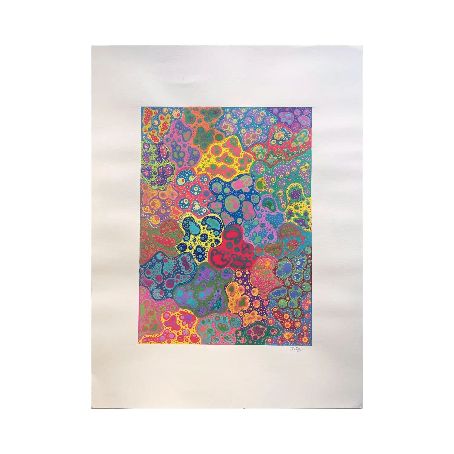 Biba, Invisible World II, Dessin sur papier d'art LYNART STORE