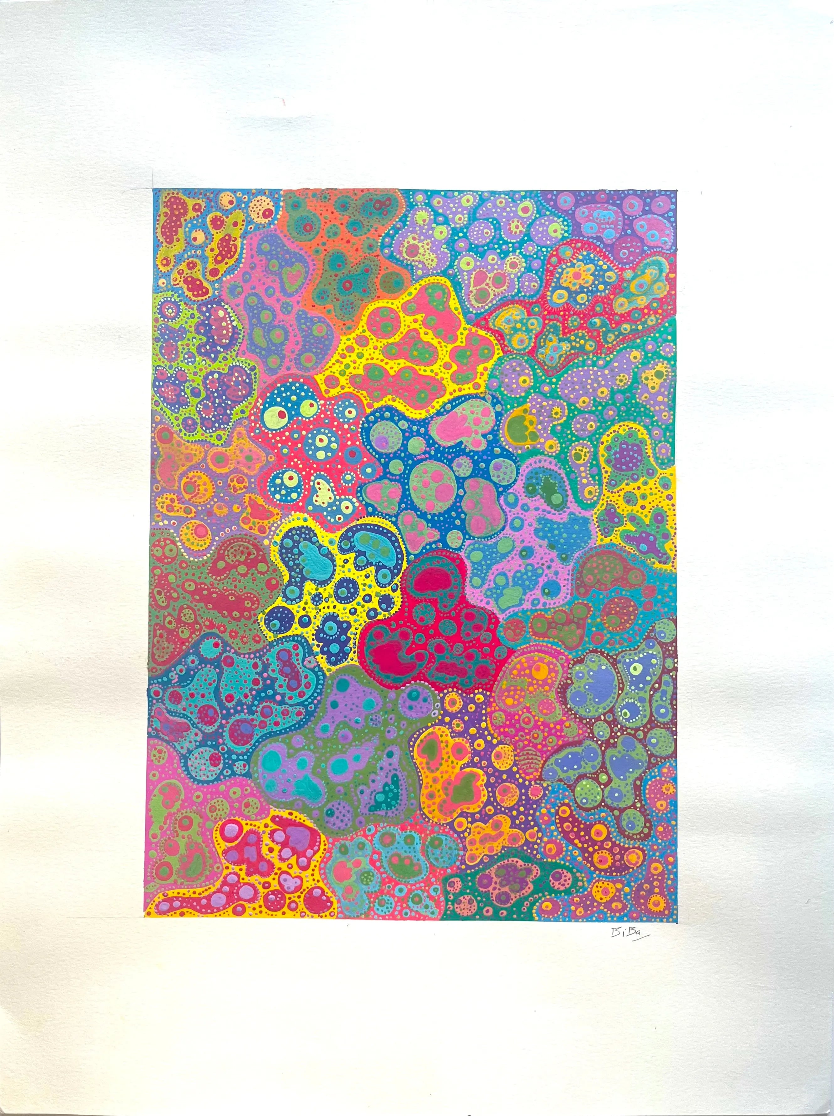 Biba, Invisible World II, Dessin sur papier d'art LYNART STORE