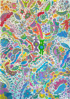 Biba, Invisible World I, Dessin sur papier d'art LYNART STORE