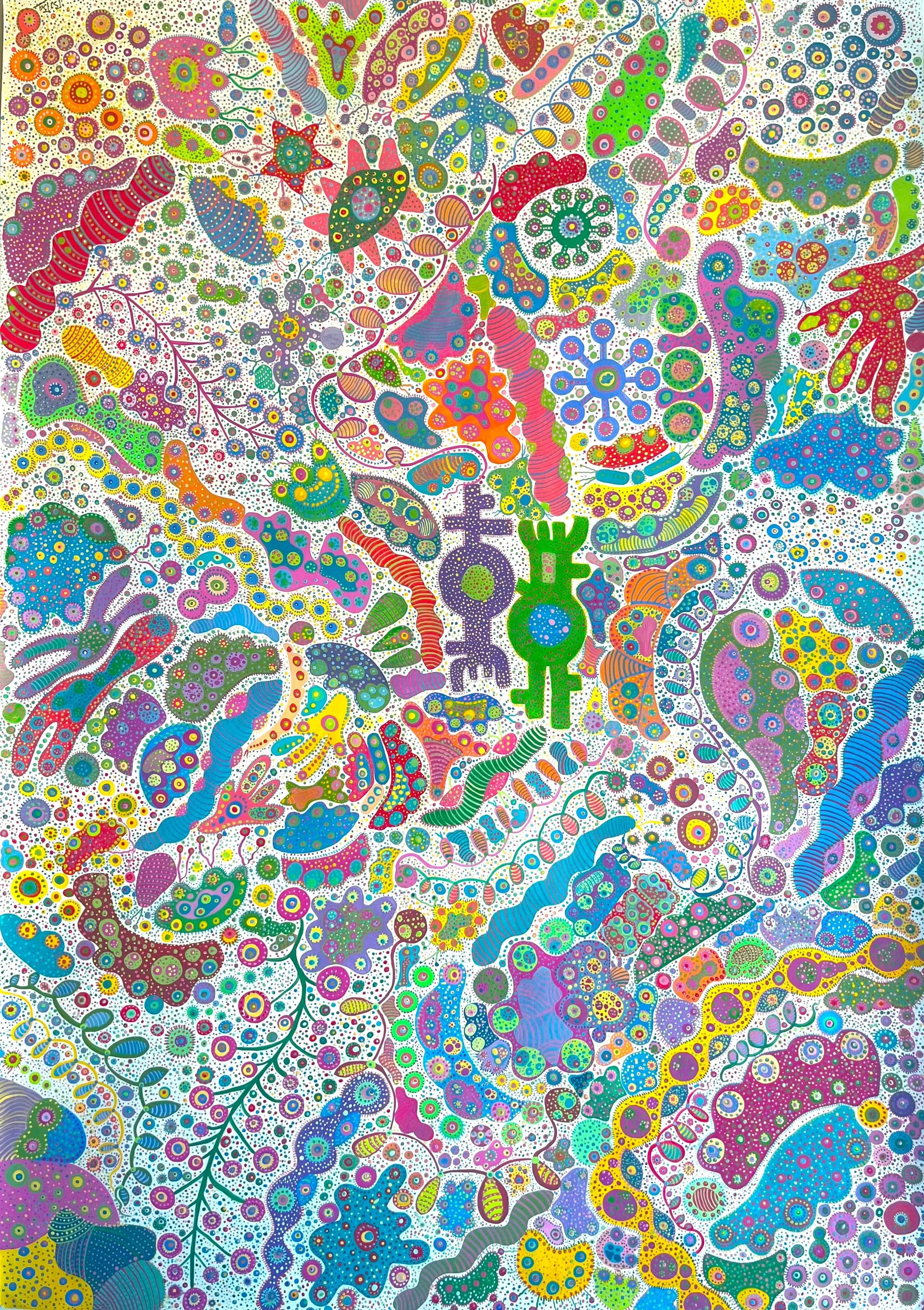 Biba, Invisible World I, Dessin sur papier d'art LYNART STORE