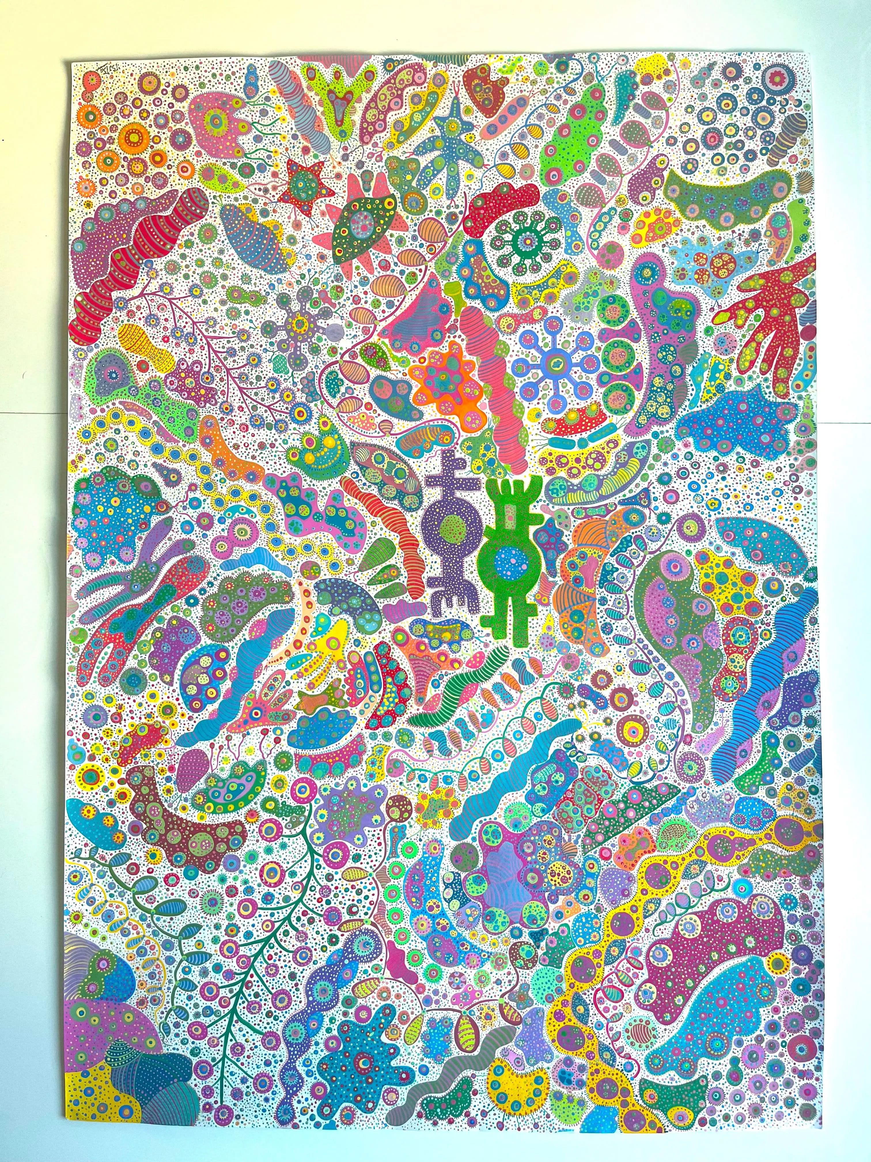 Biba, Invisible World I, Dessin sur papier d'art LYNART STORE